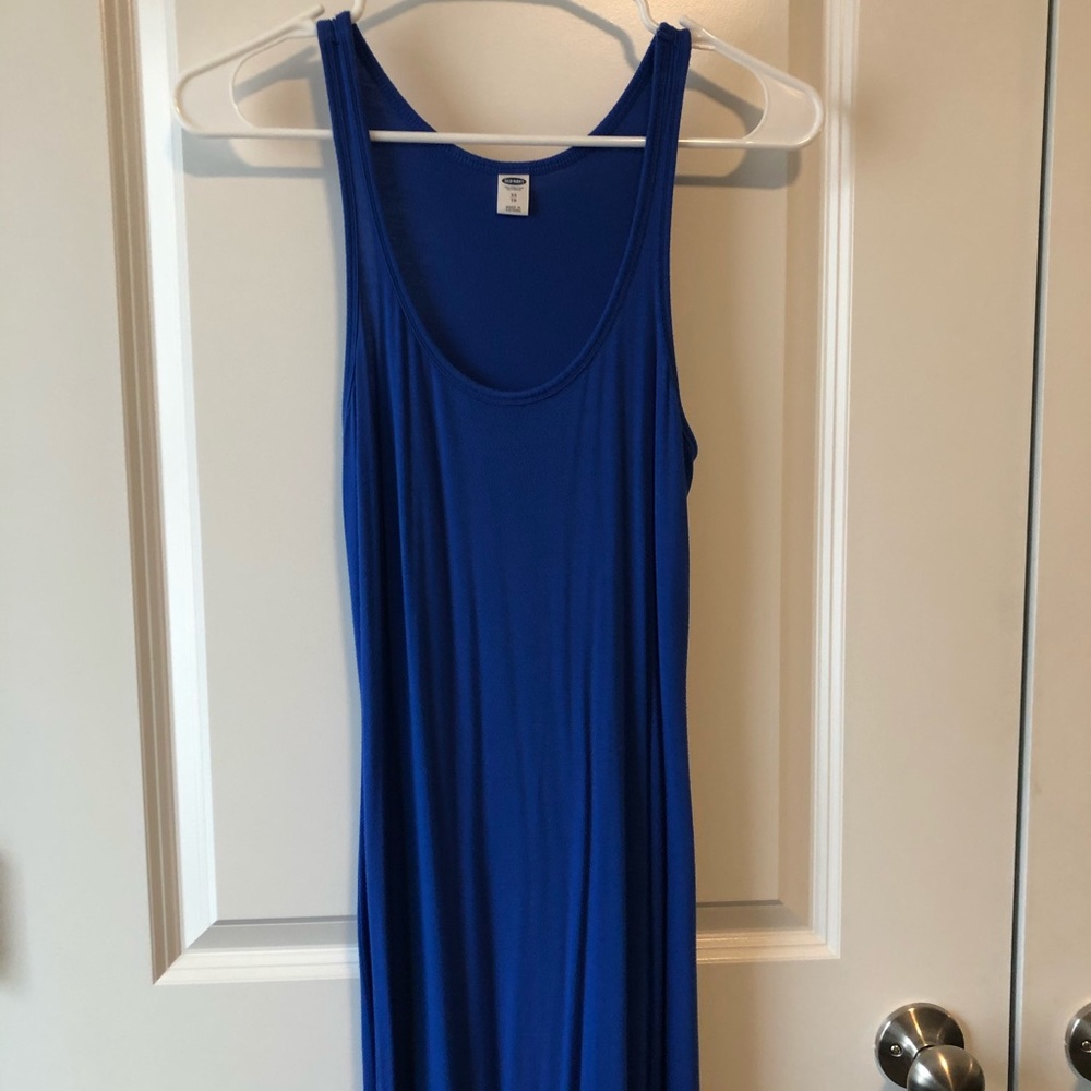 blue maxi dress